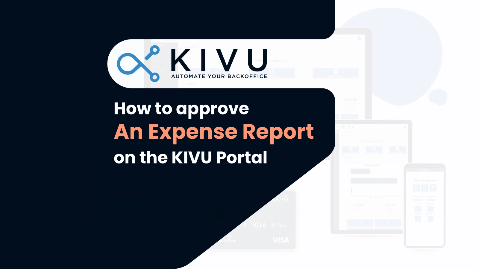 How to approve an expense report on the KIVU Expense Portal