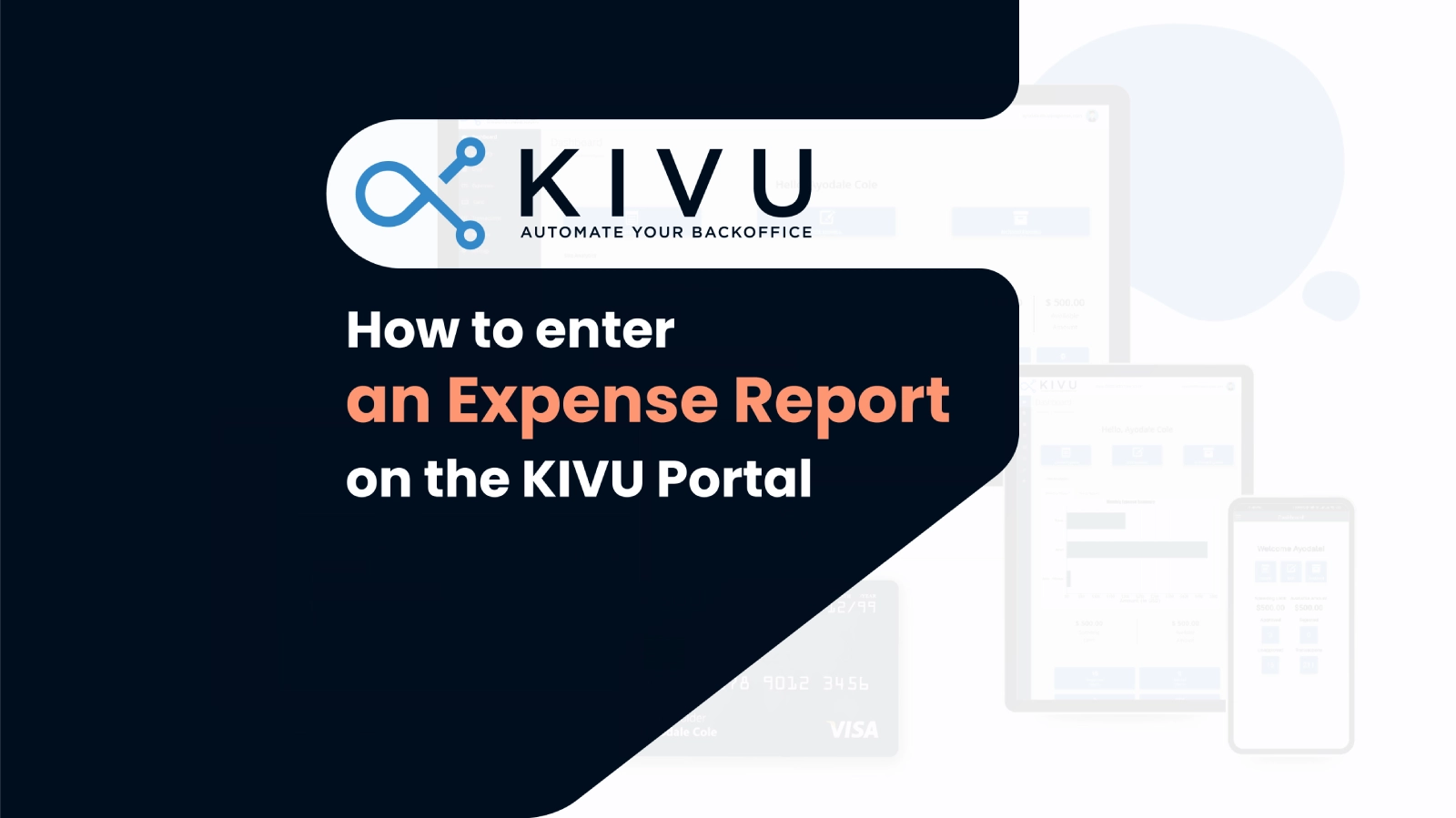 How to enter an Expense Report in KIVU Portal